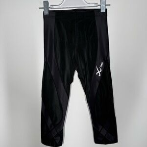 CW-X Stabilyx 3/4 Capri Compression Tights Black Coolmax Running S